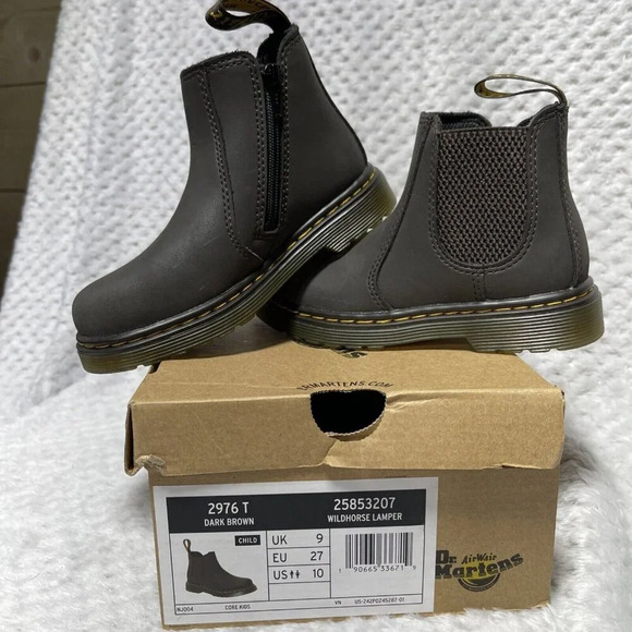 Dr. Martens Kid's Collection Other - Children Unisex Boots Dr. Martens Kid's Collection 2976 T 10 Dark Brown Lamper